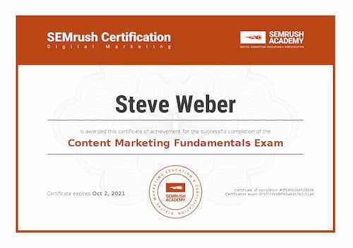 semrush content marketing toolkit exam answers