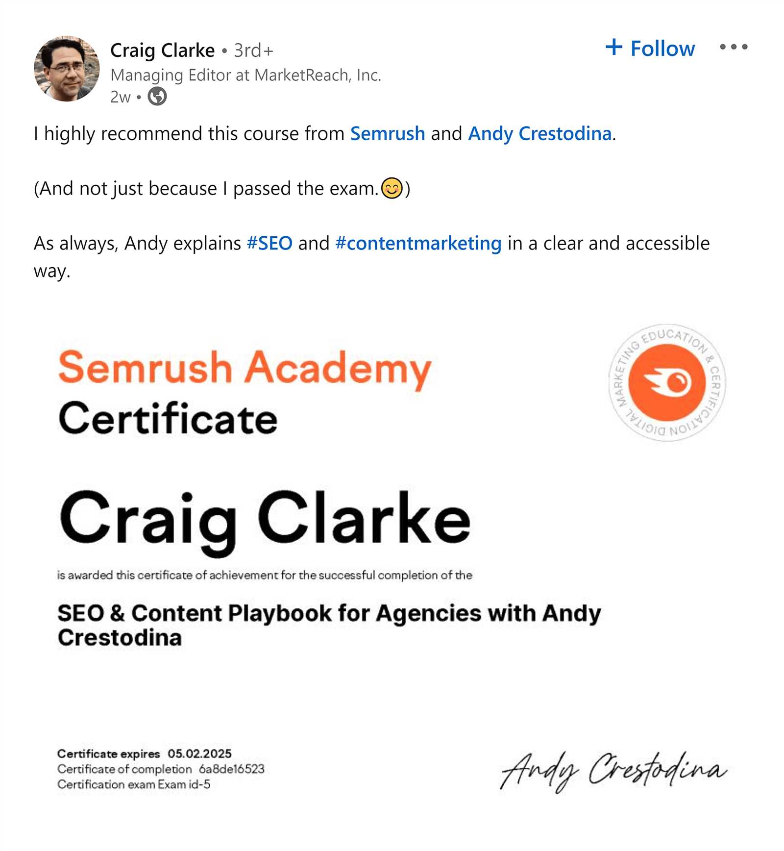 semrush seo exam answers