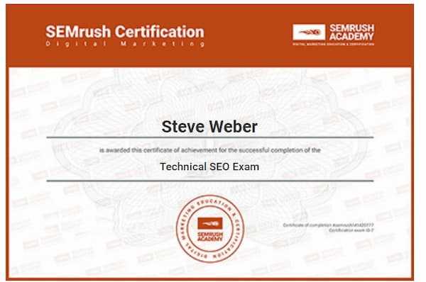 semrush technical seo exam answers