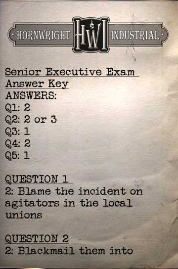 senior executive hiring exam answers