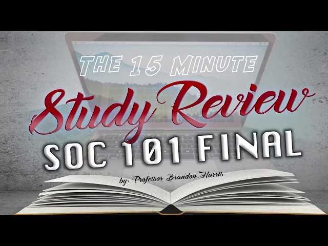 sociology 101 exam 3