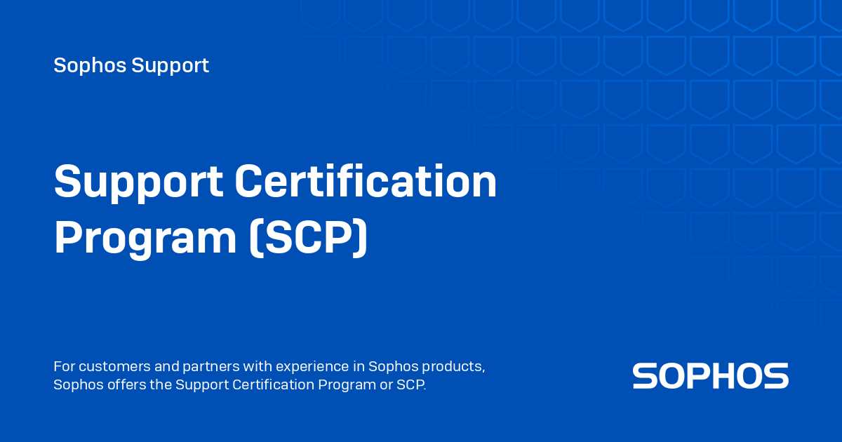 sophos certified technician exam answers