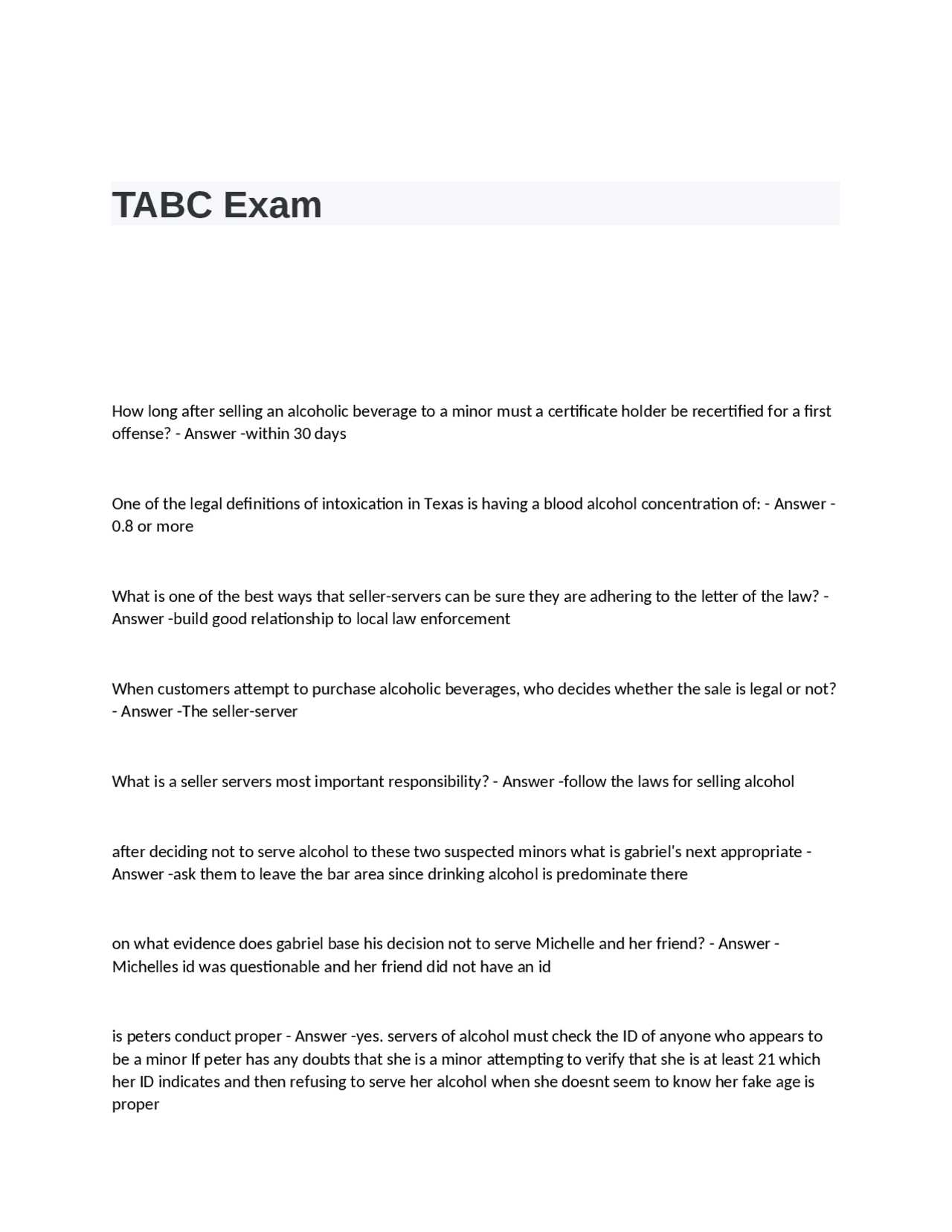 tabc answers final exam