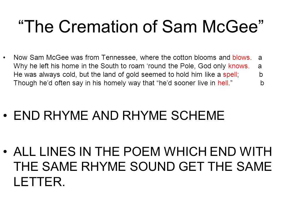 the cremation of sam mcgee questions and answers