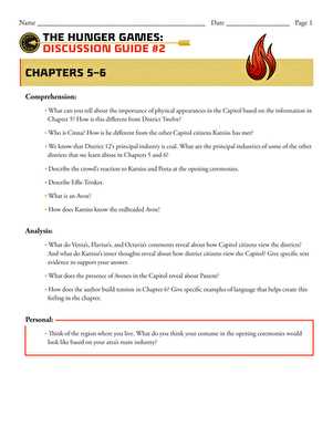 the hunger games questions and answers by chapter