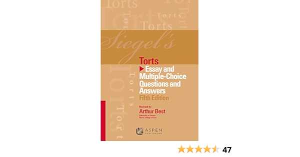 torts essay questions and answers