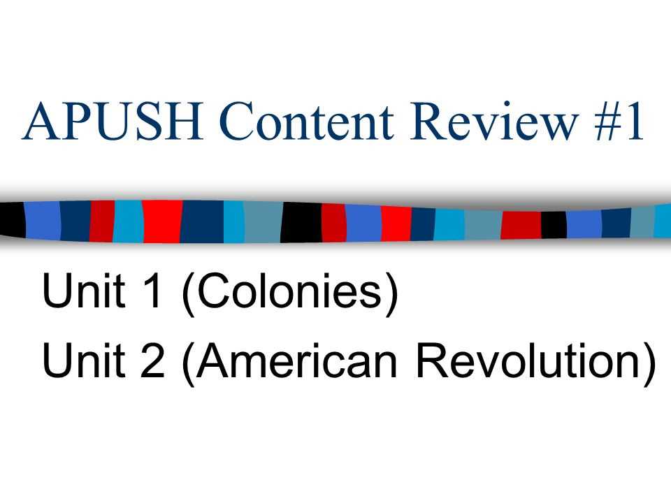 unit 1 colonial america exam answers