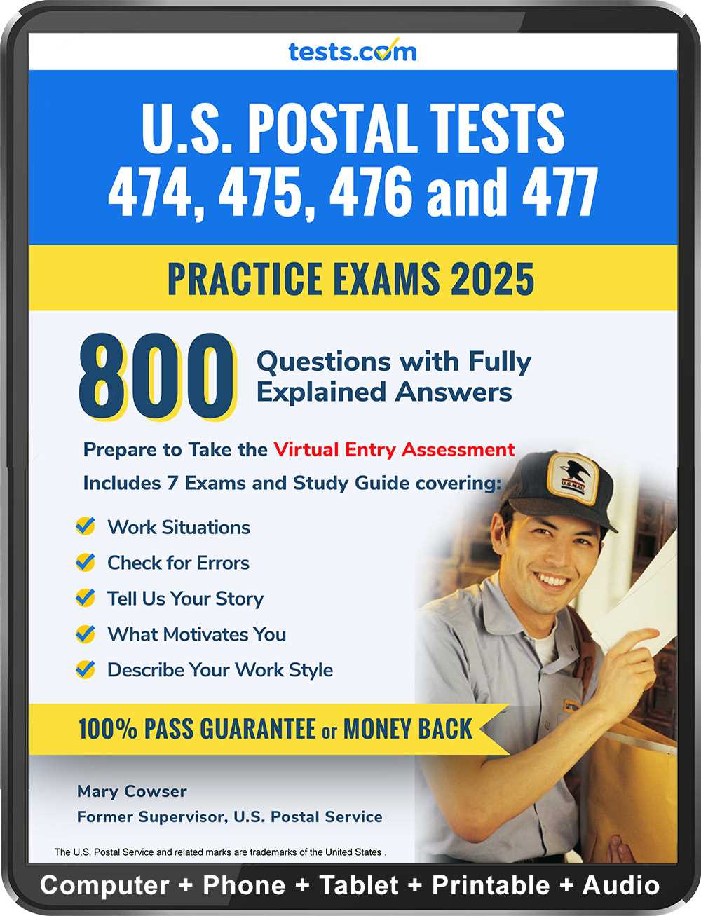 us postal exam book