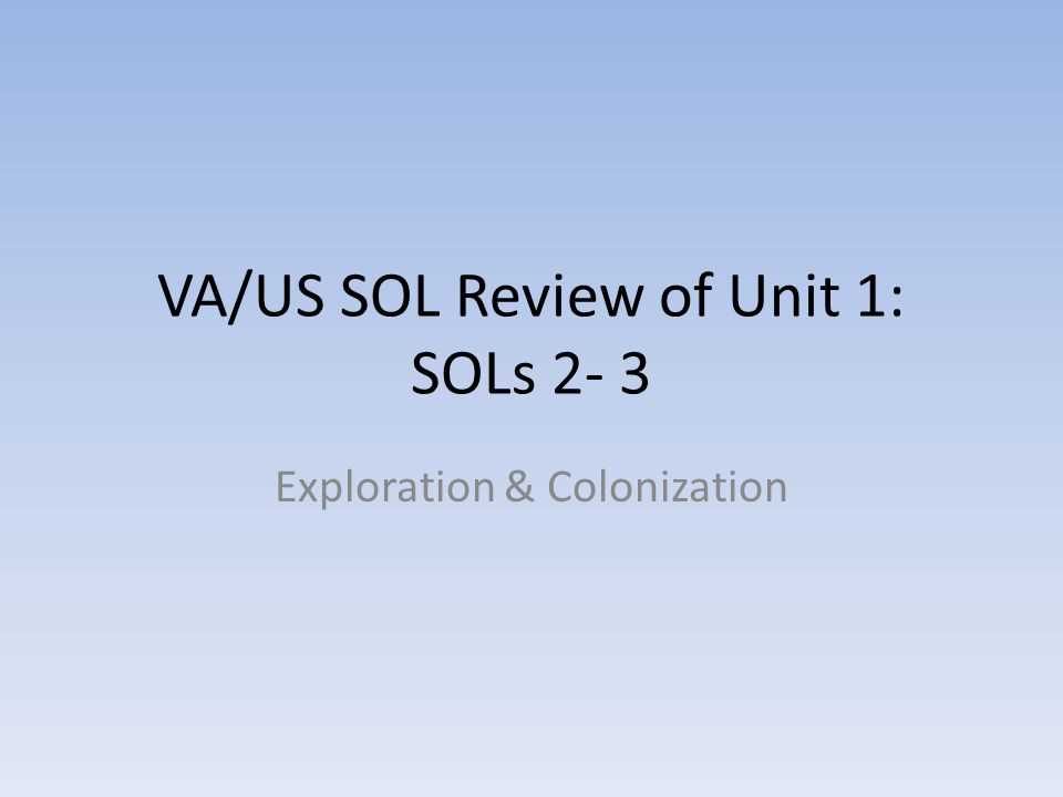 va us history sol 2008 answers