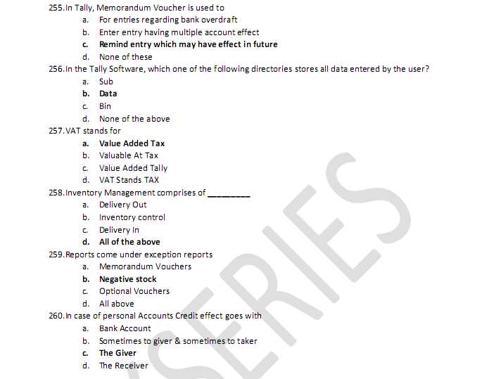 vat exam questions and answers