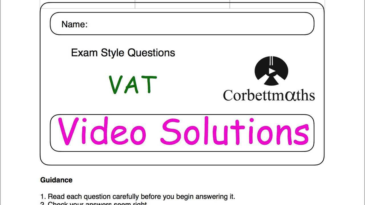 vat exam questions and answers