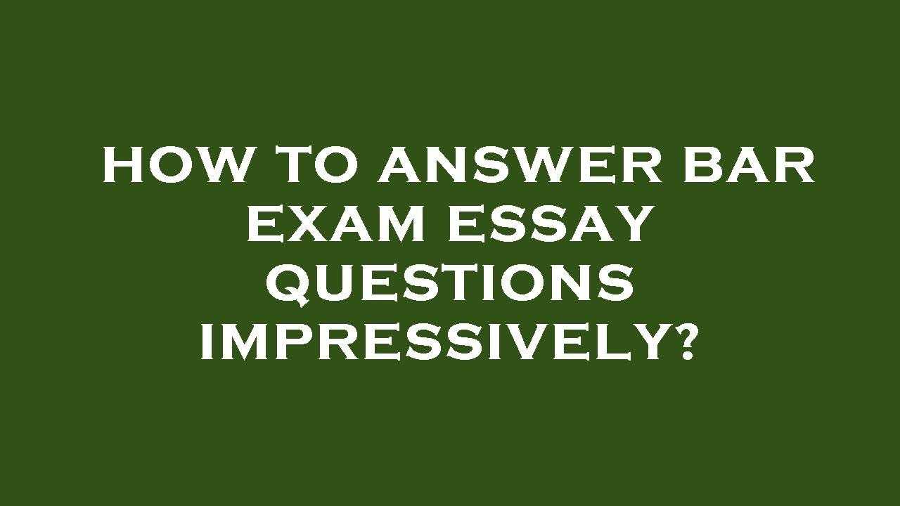 what is essay answer for exam