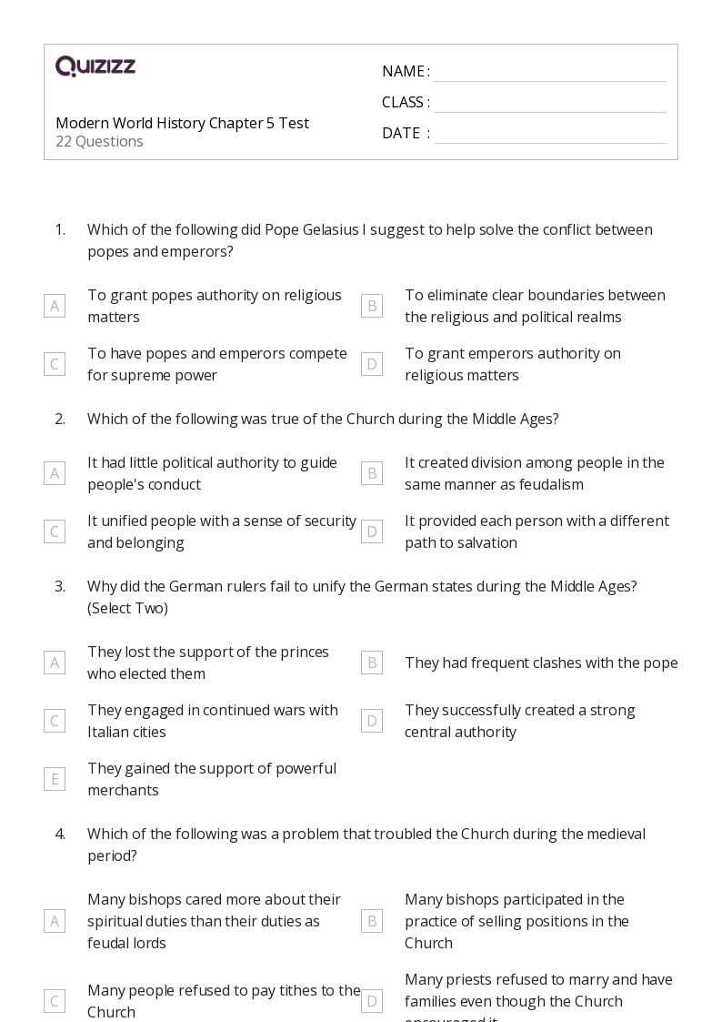 world history midterm exam answers