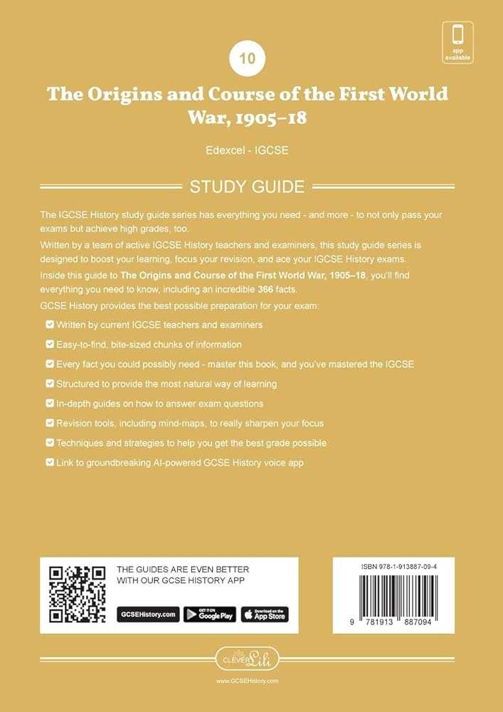 world war 1 study guide answers