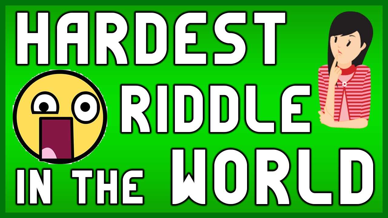 worlds hardest riddle and answer