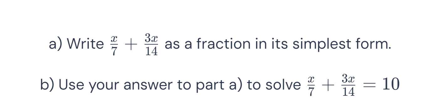 write answer in simplest form