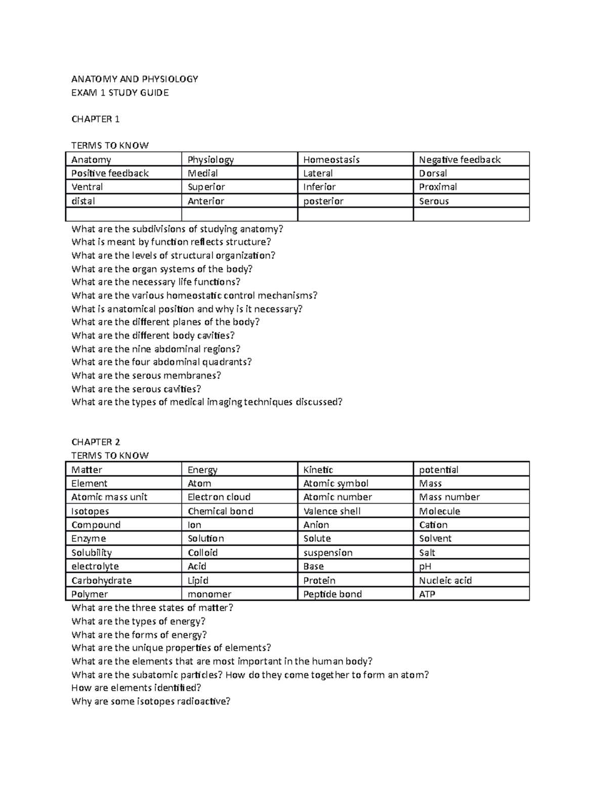 ivy tech aphy 101 midterm exam answers