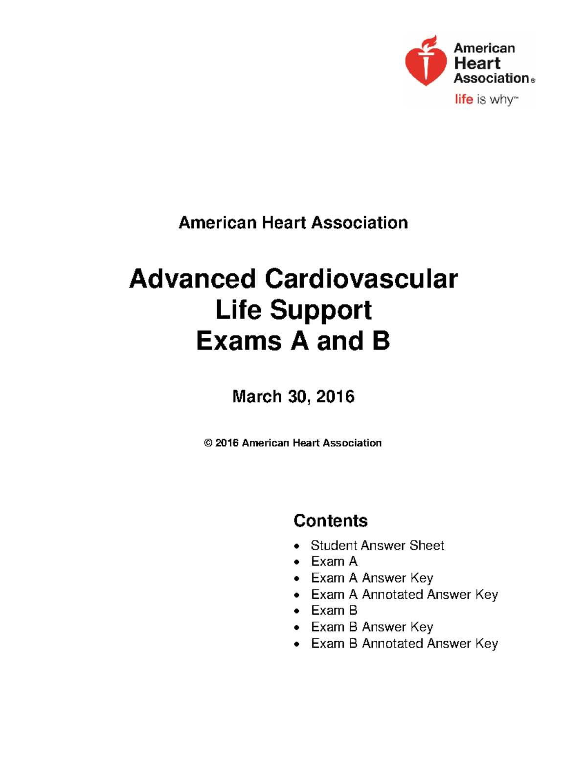 acls aha exam answers