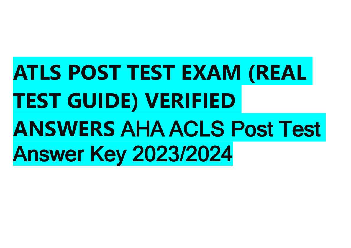 acls exam version a answers 2025