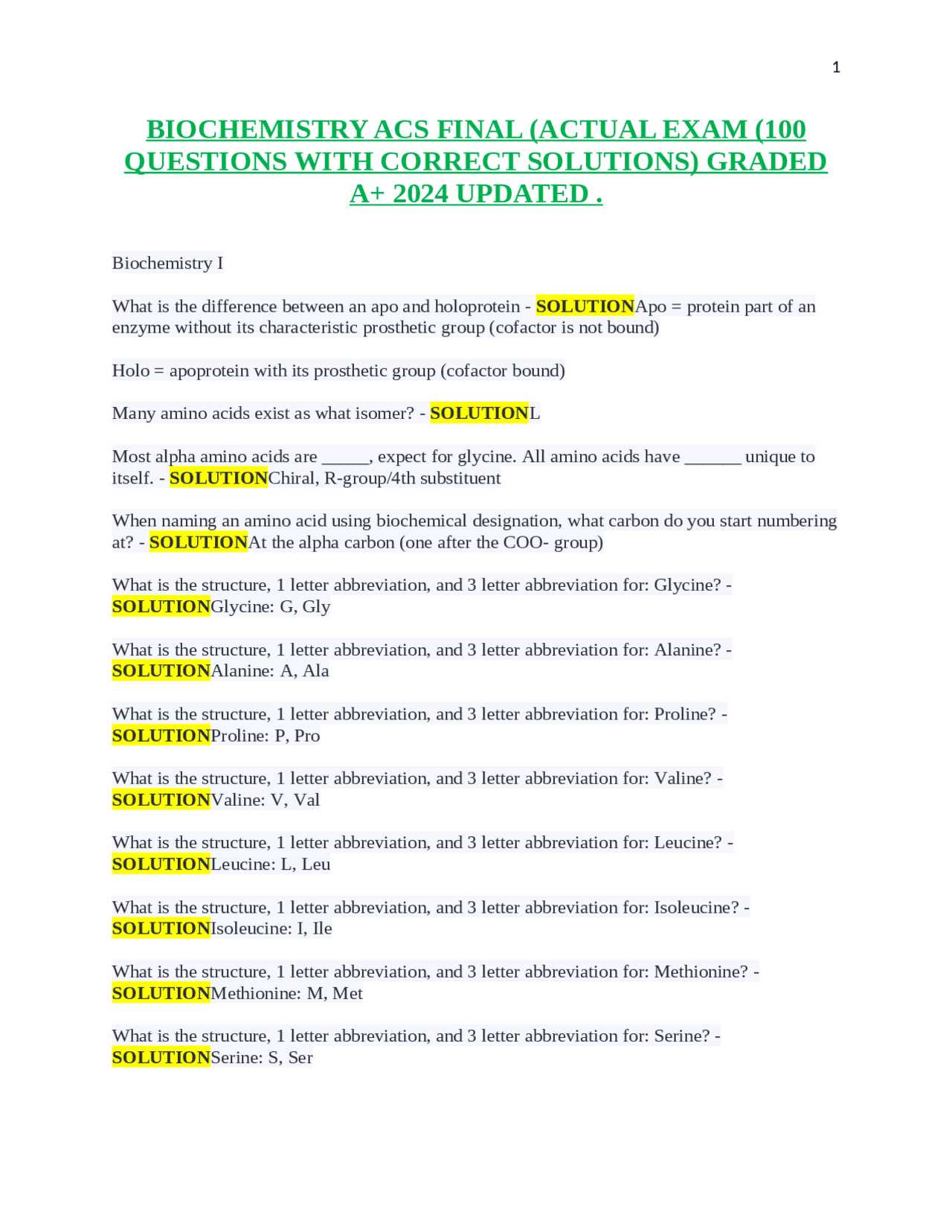 acs biochemistry exam 2025