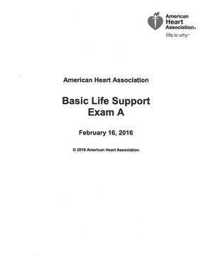 aha bls instructor exam answers 2015