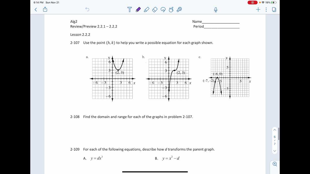 algebra 2 chapter 5 review answers