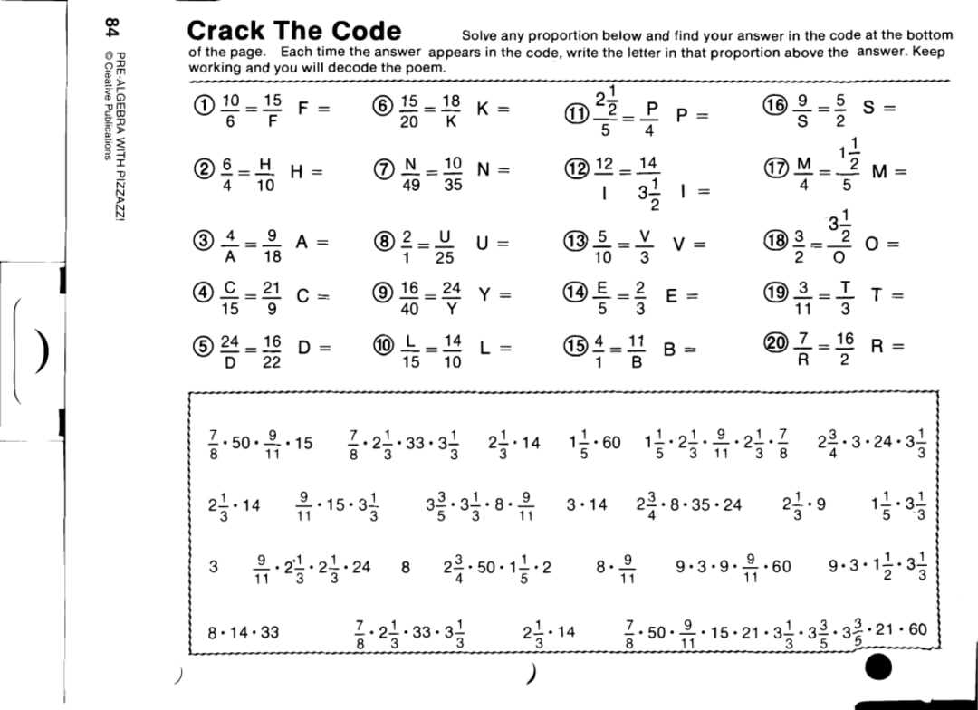 algebra with pizzazz answer key page 25