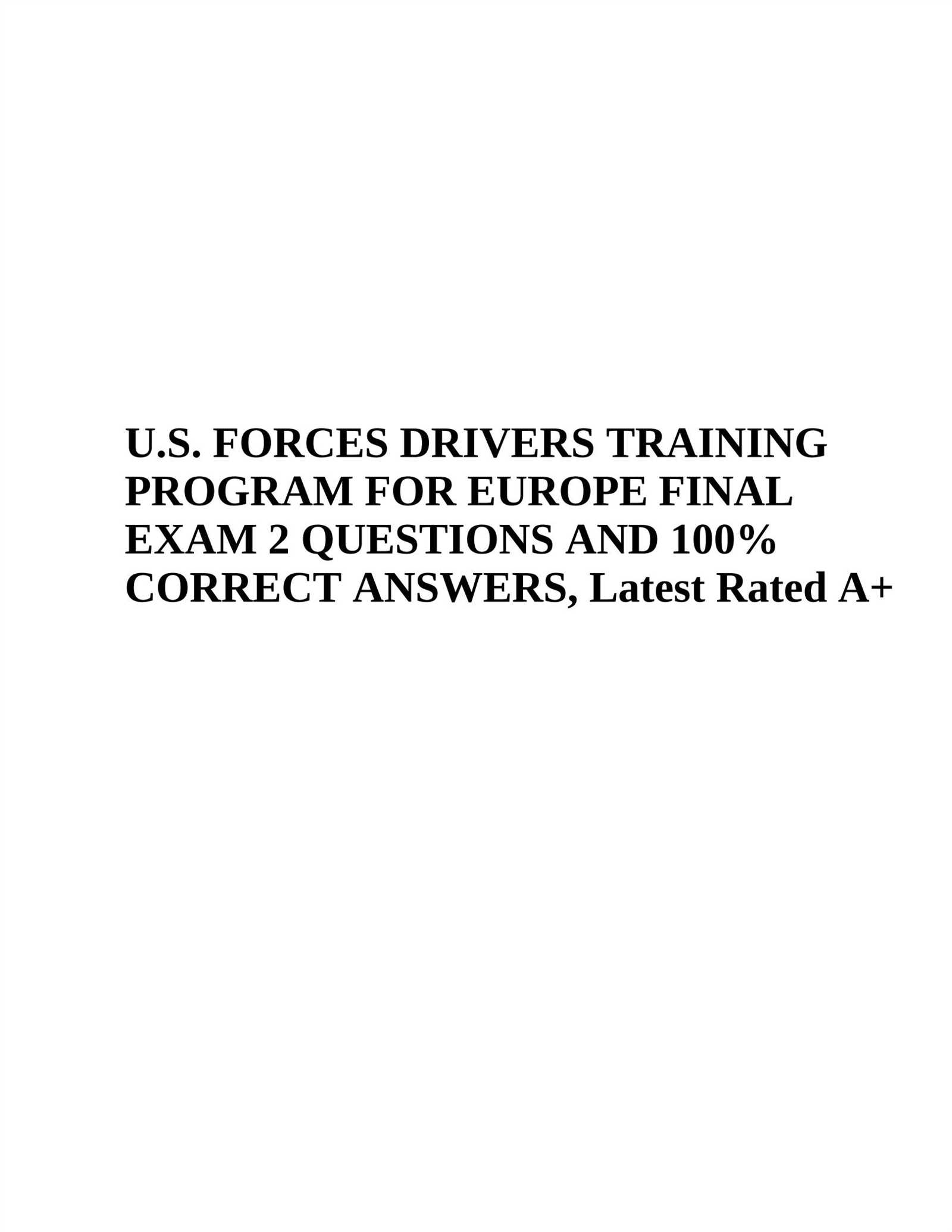 amazon driver training exam answers