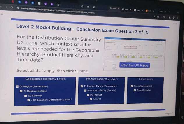 anaplan level 1 model building exam answers