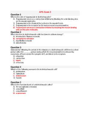 anatomy and physiology 1 exam 3 answers