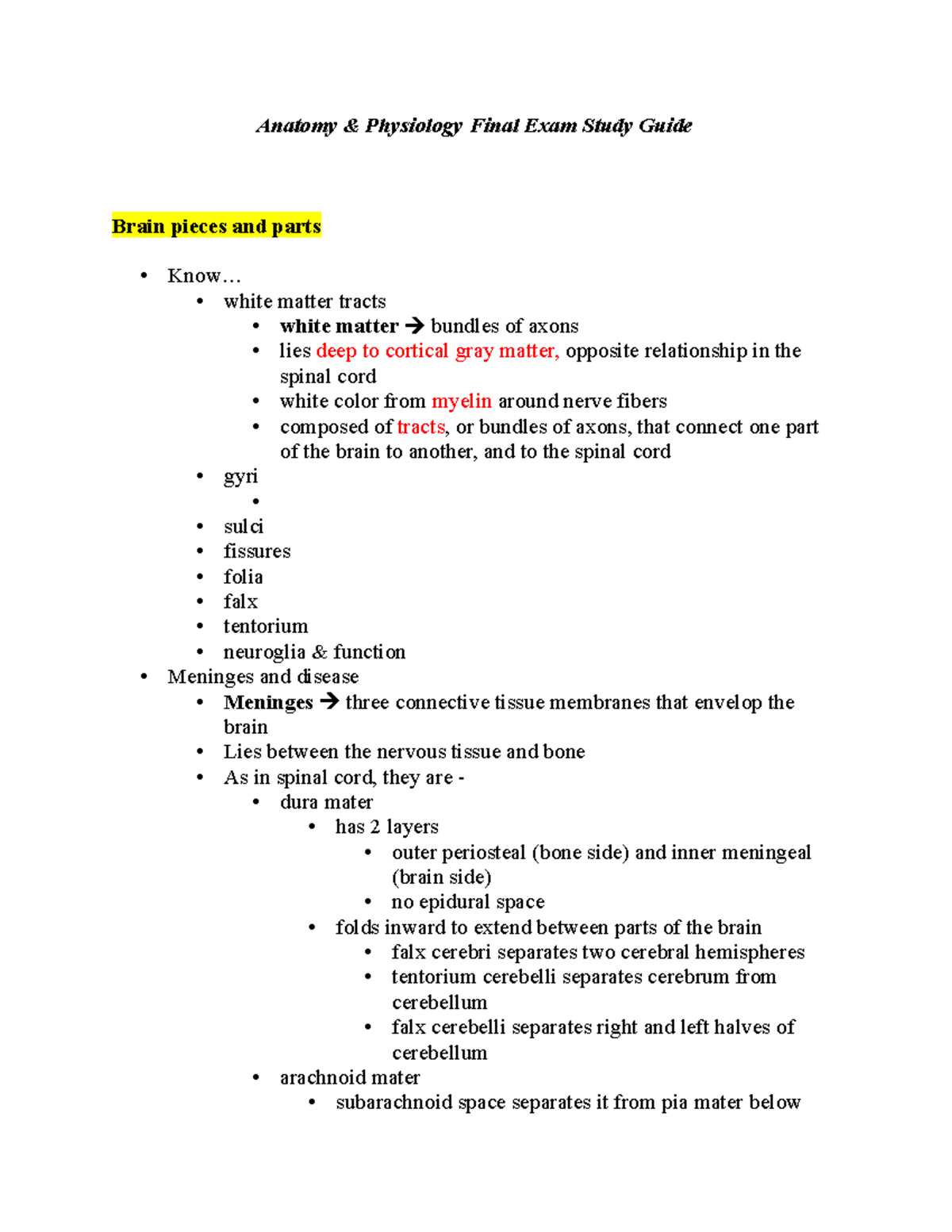 anatomy and physiology 1 final exam practice test