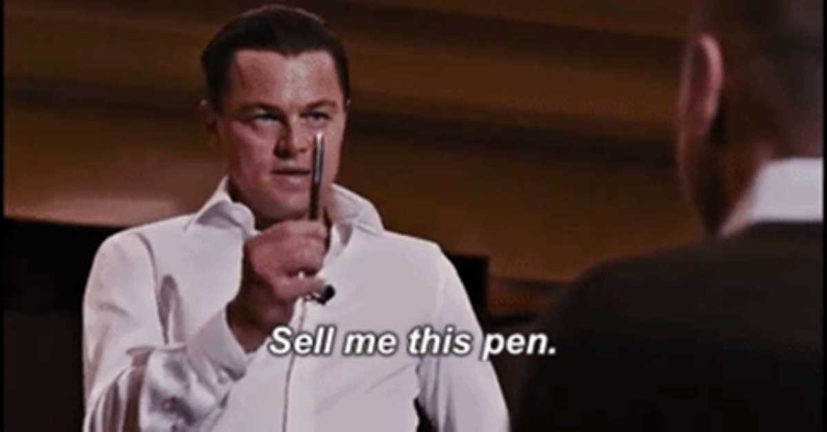 answer to sell me this pen