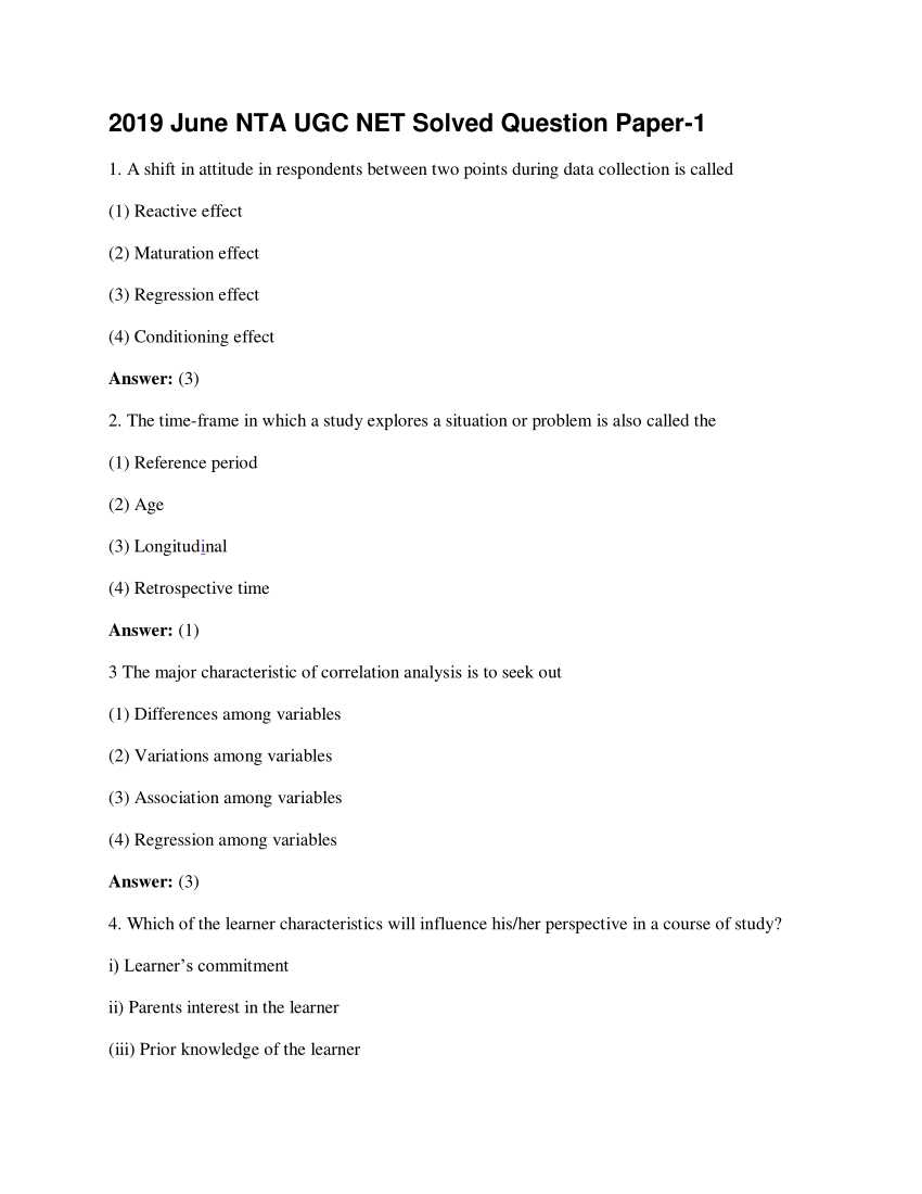 answers for net exam question papers