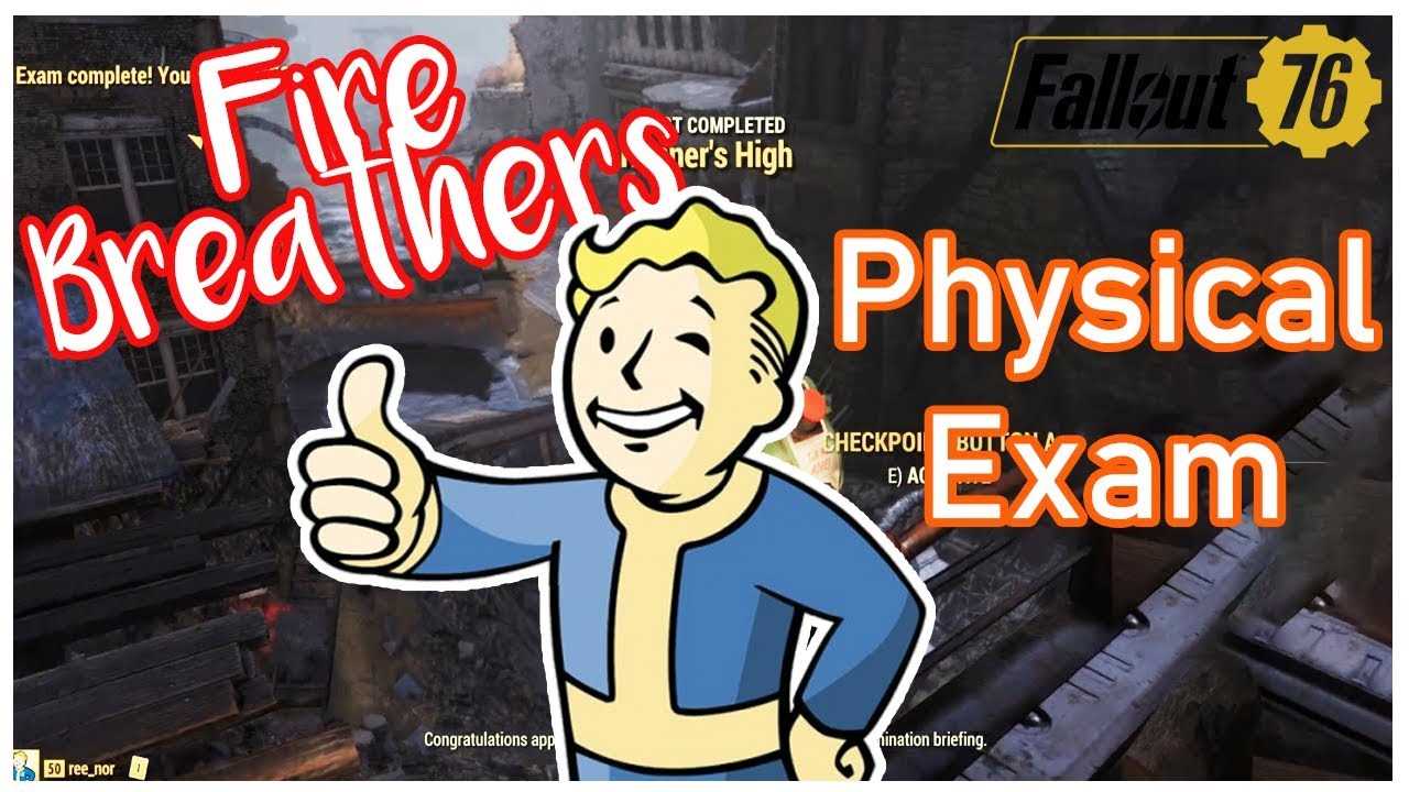 answers to the fire breathers exam fallout 76