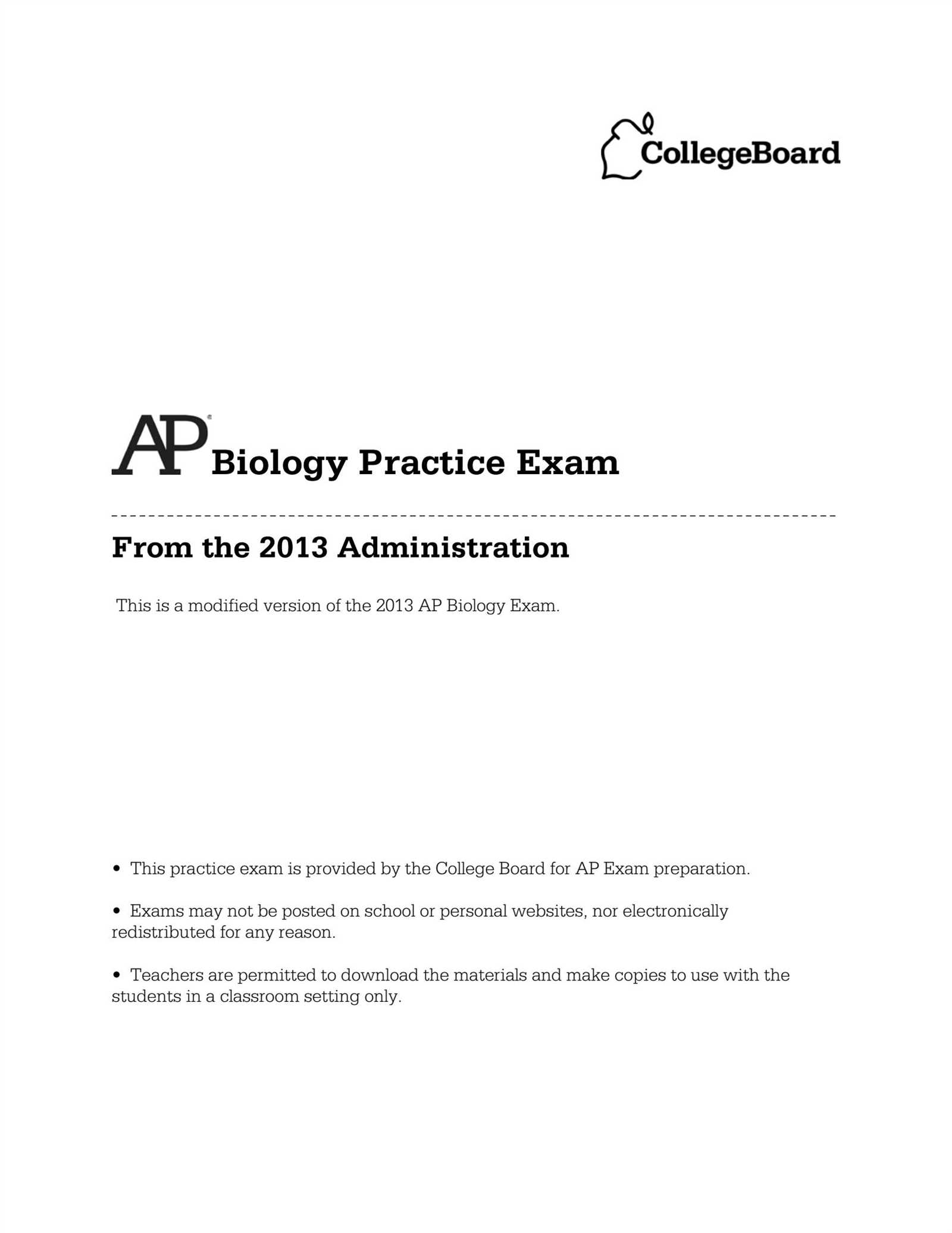 ap biology exam 2013 multiple choice questions answers