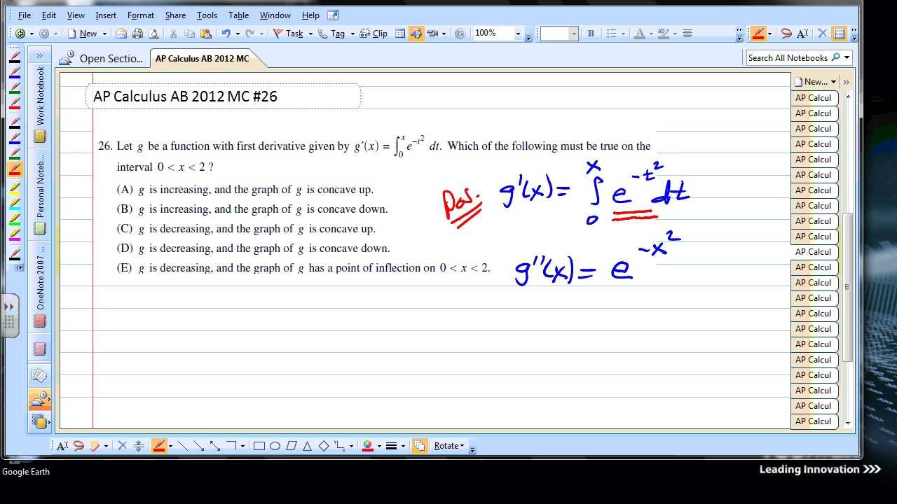 ap calc ab practice exam 2012 answers