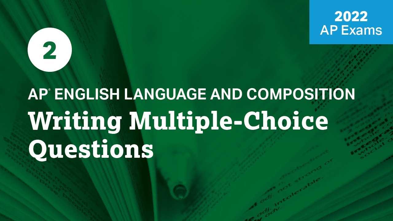 ap english language and composition practice exam multiple choice answers