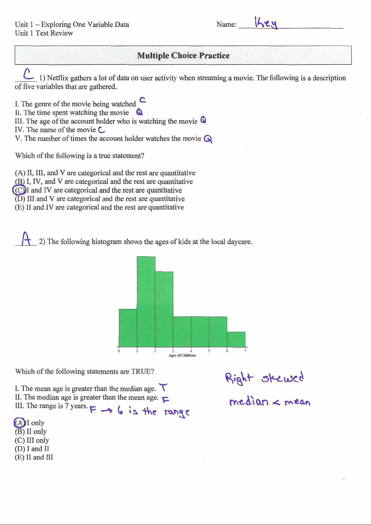 ap statistics first semester final exam review answers