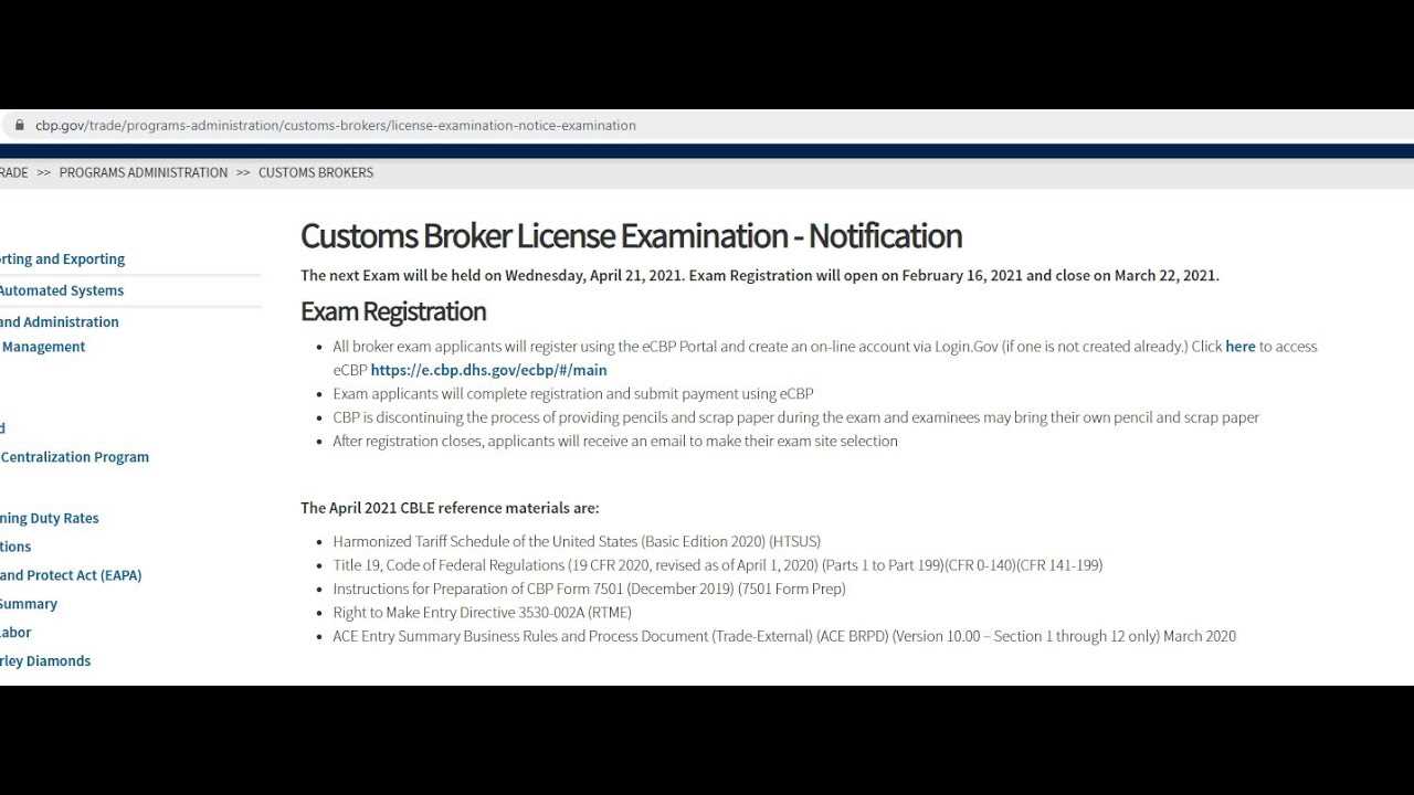 april 2014 customs broker exam answers