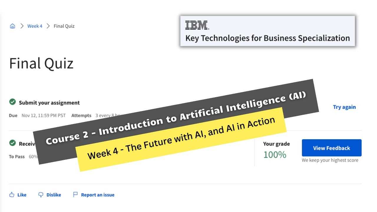 artificial intelligence and business strategy exam answers