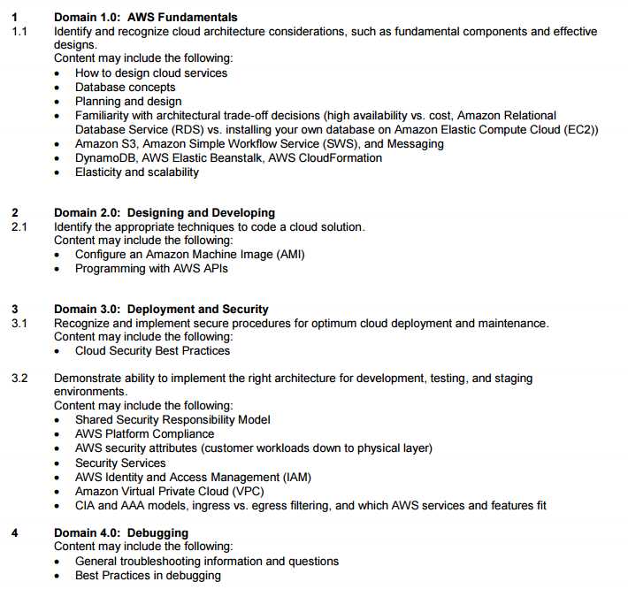 aws questions and answers for exam