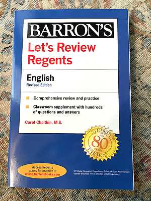 barrons regents exams and answers english