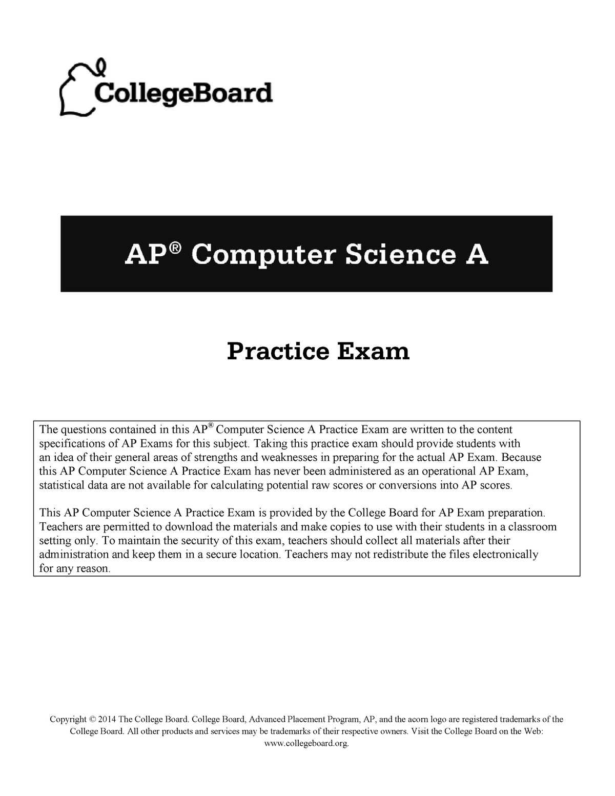 2025 practice exam mcq ap computer science principles answers