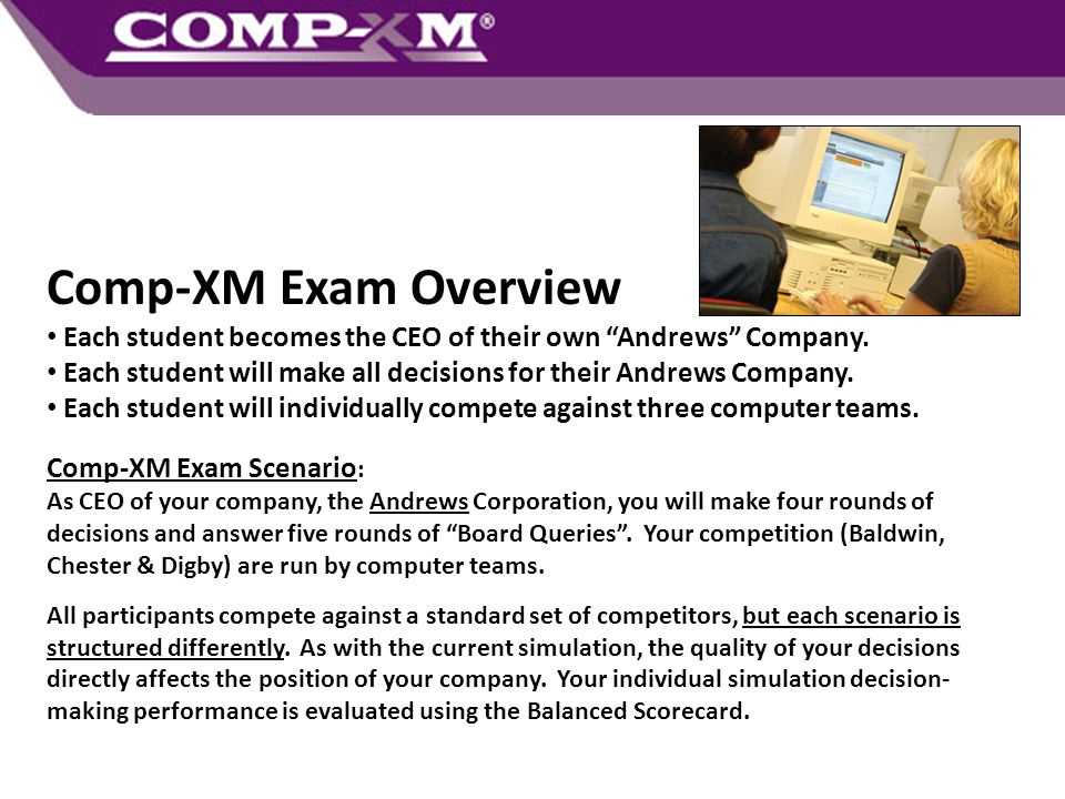 capsim comp xm exam answers