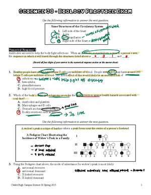 biology 30 practice exam answers