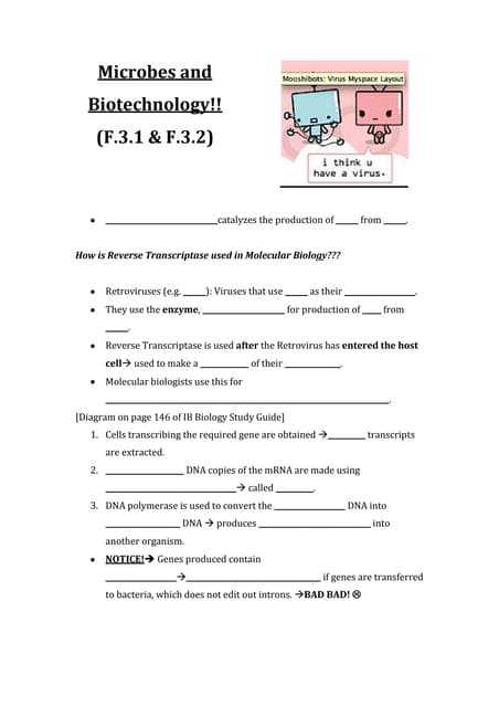 biology final exam review answer key