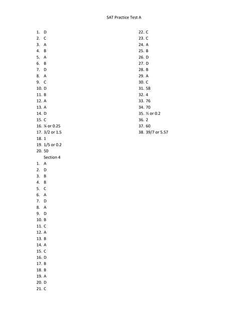 sat practice test 3 answer key