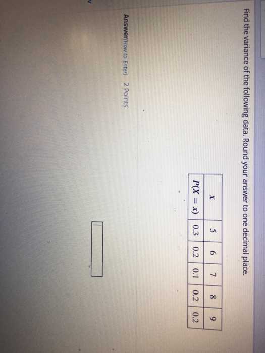 find the variance. round your answer to one decimal place.