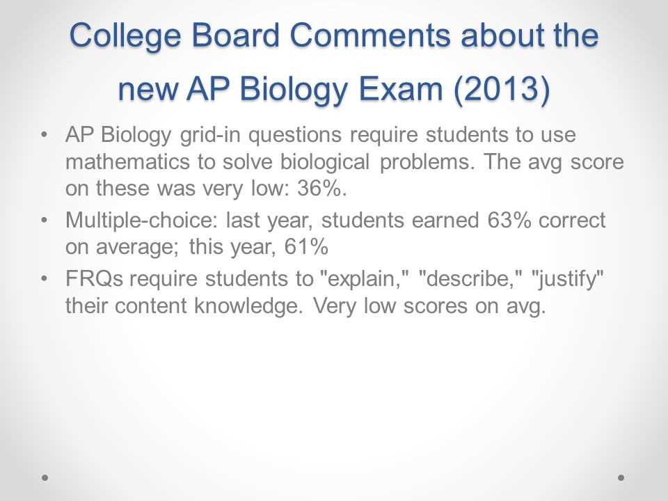 ap biology exam 2013 multiple choice questions answers