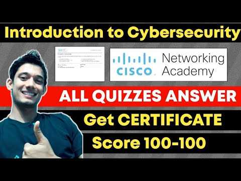 cisco introduction to cybersecurity final exam answers